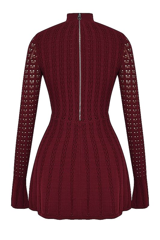 Peignoir House Of Cb Knit Bordeaux | GFU-605839