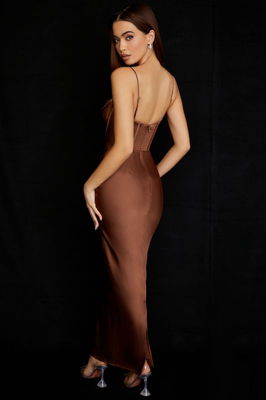 Peignoir House Of Cb Maxi Chocolat | XNM-289631