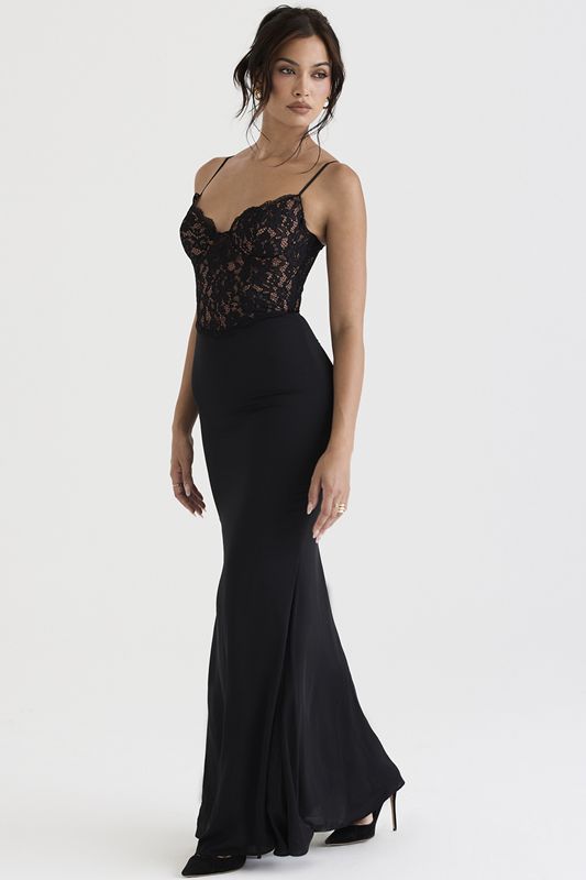 Peignoir House Of Cb Maxi Noir | TZS-179823