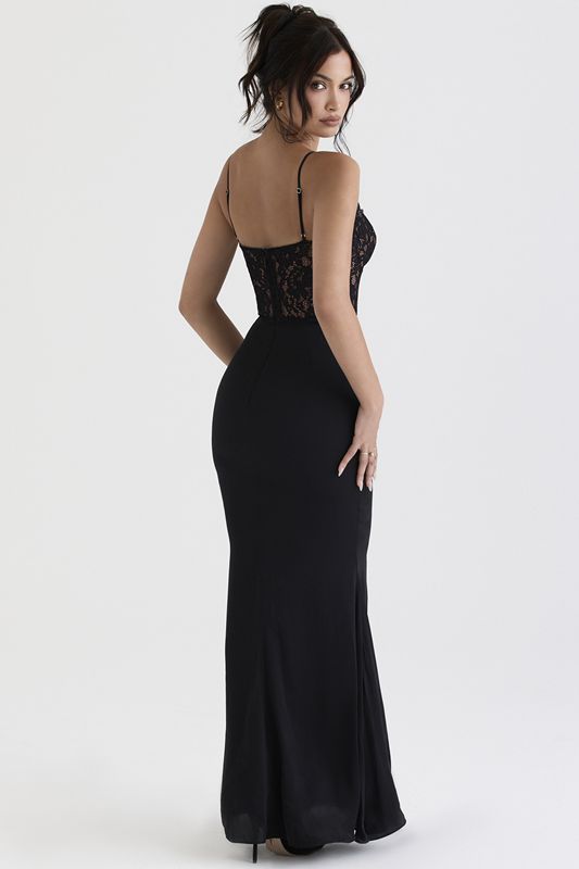 Peignoir House Of Cb Maxi Noir | TZS-179823