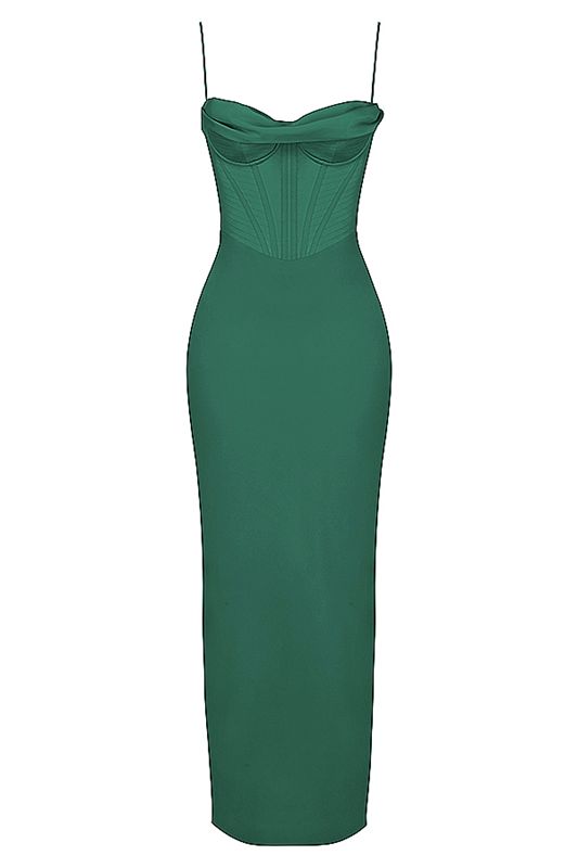 Peignoir House Of Cb Maxi Vert | VLA-530427