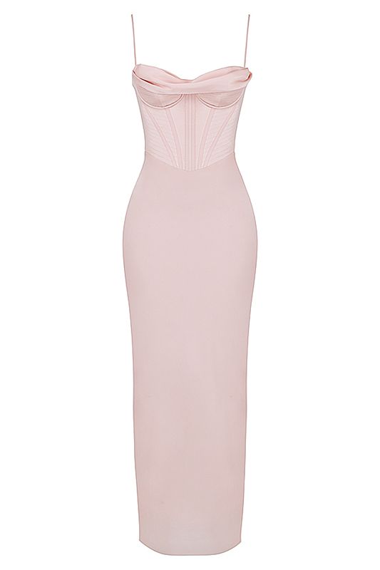 Peignoir House Of Cb Pink Maxi Rose | PBA-261543