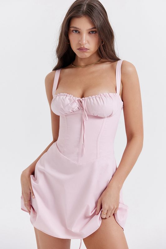 Peignoir House Of Cb Pink Mini Rose | WKP-309847