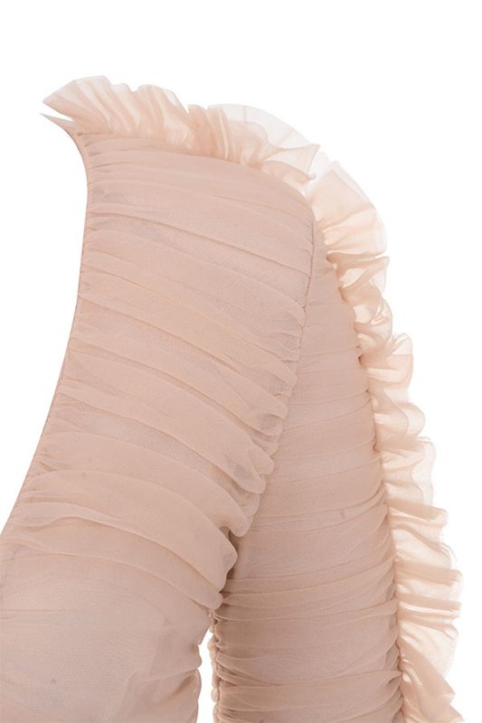 Peignoir House Of Cb Plissé Tulle Deep V Rose | NQS-519027