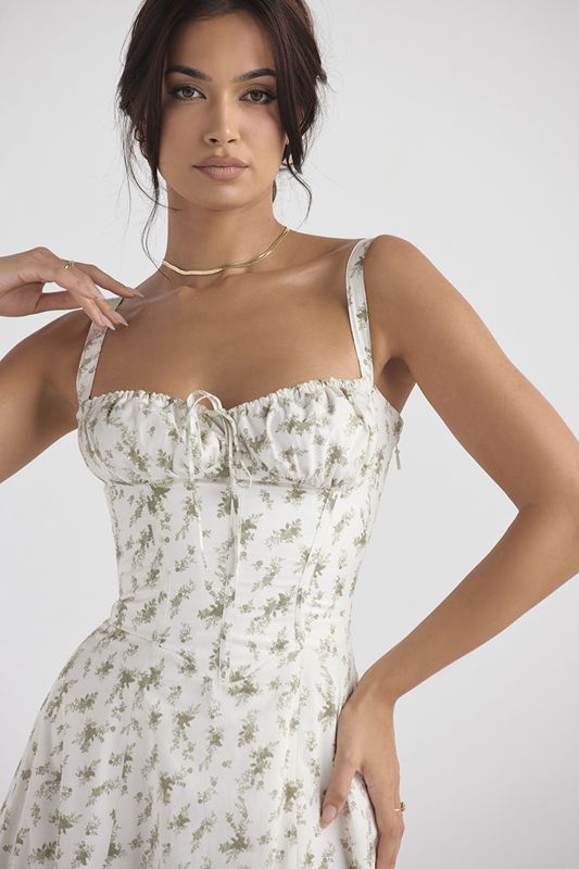 Peignoir House Of Cb Print Bustier Fleur | QVG-273951