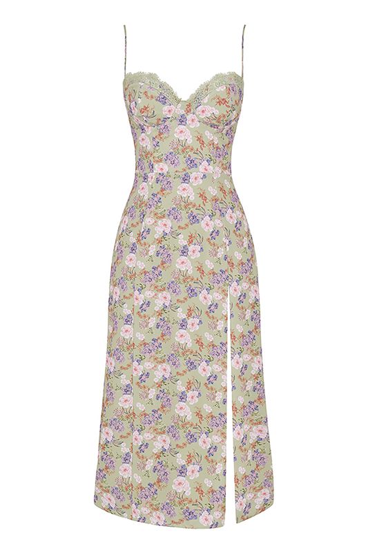 Peignoir House Of Cb Print Midi Fleur | OCL-806732