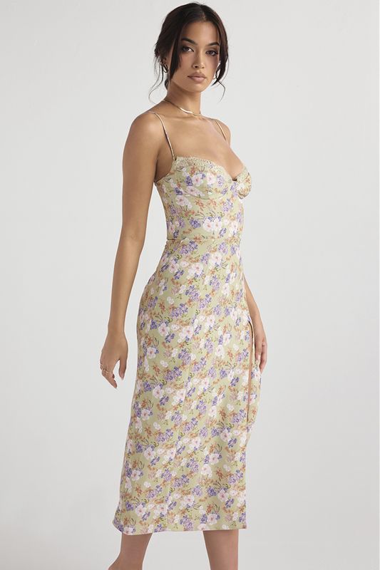 Peignoir House Of Cb Print Midi Fleur | OCL-806732