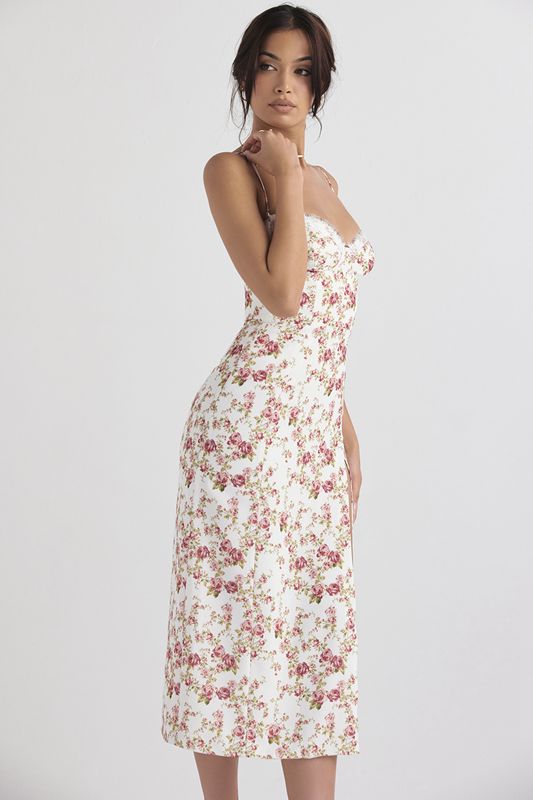 Peignoir House Of Cb Print Midi Rose | PEV-385621