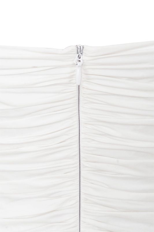 Peignoir House Of Cb Ruched Coton Ruffle Blanche | IKL-315407