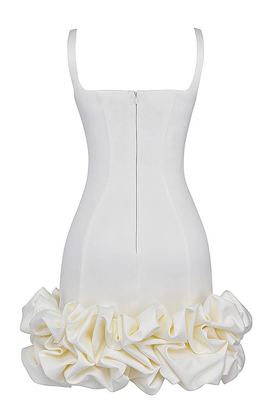 Peignoir House Of Cb Ruffle Hem Blanche | OKE-567429