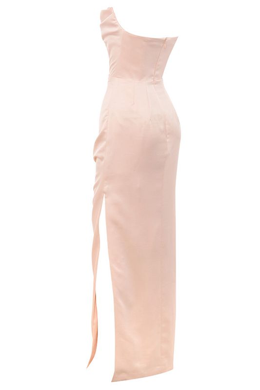 Peignoir House Of Cb Satin Strapless Gown Rose | OXP-486390