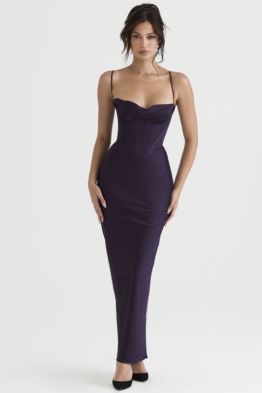 Peignoir House Of Cb Shade Maxi Violette | OBF-673480