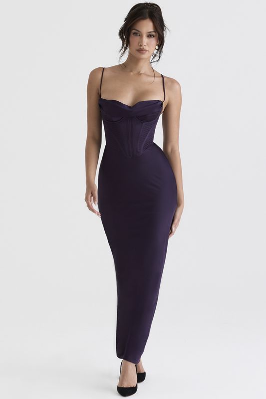 Peignoir House Of Cb Shade Maxi Violette | OBF-673480