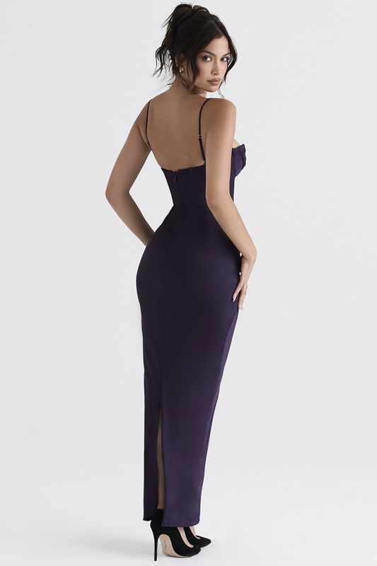 Peignoir House Of Cb Shade Maxi Violette | OBF-673480