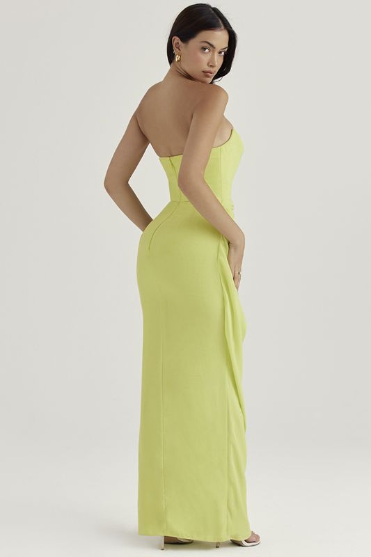 Peignoir House Of Cb Strapless Gown Vert Clair | VEW-671982