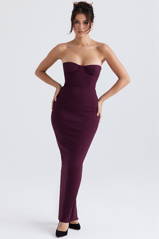 Peignoir House Of Cb Strapless Maxi Violette | UFT-342650