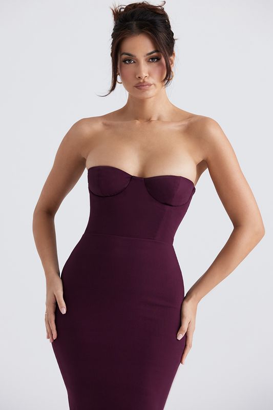 Peignoir House Of Cb Strapless Maxi Violette | UFT-342650