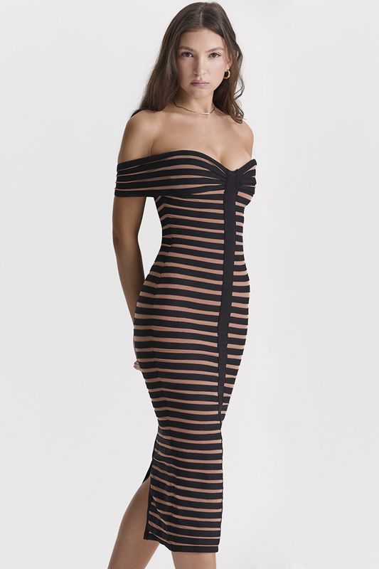 Robe Mi-longue House Of Cb Noir | KLC-104985