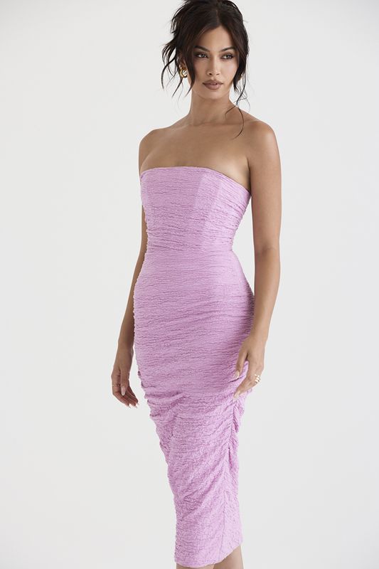 Robe Mi-longue House Of Cb Strapless Rose | RSW-125794