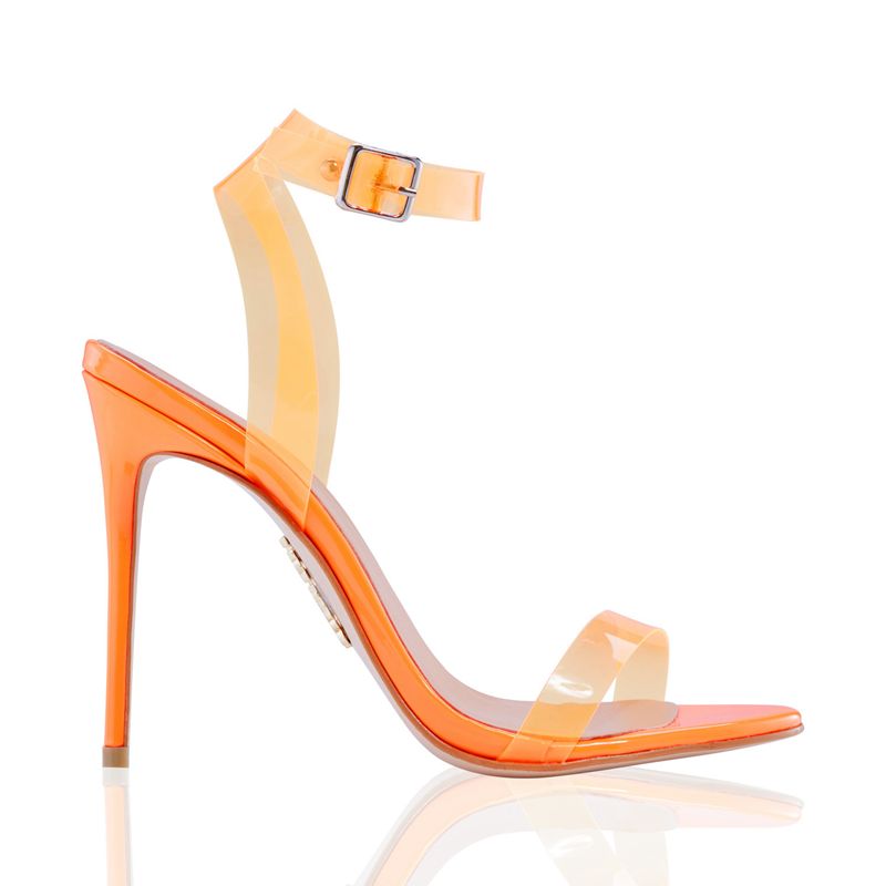 Sandales House Of Cb Orange Straps Leathers Orange | RYI-637542