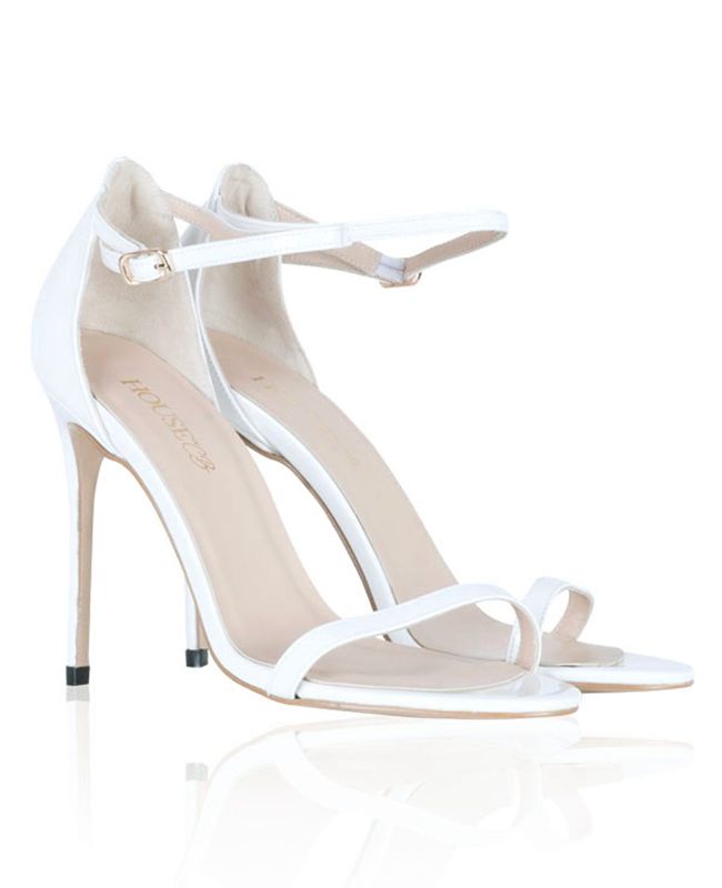 Sandales House Of Cb Vernis Leathers Blanche | AGZ-023856