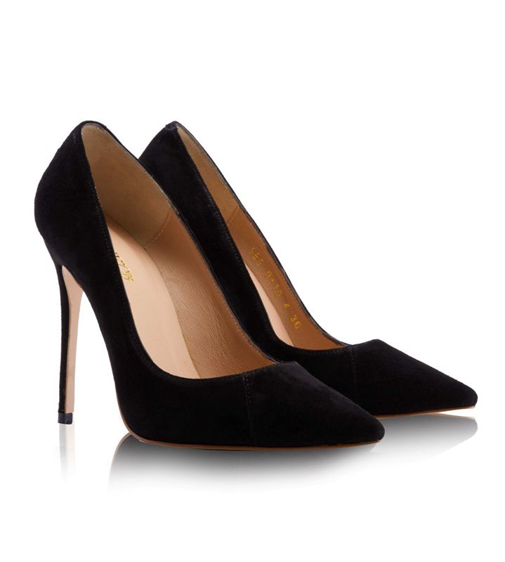 Talons House Of Cb Black Daim Pointy Embout Noir | RHC-918672