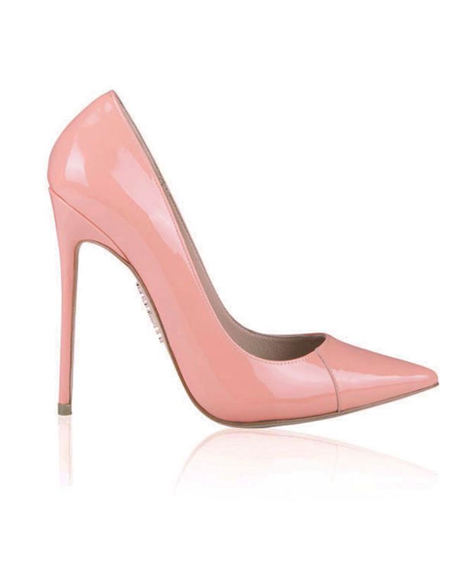 Talons House Of Cb Pink Vernis Cuir Pointy Embout Rose | XJT-867514