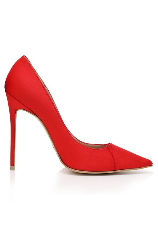 Talons House Of Cb Scarlet Satin Pointy Embout Rouge | LRO-910847